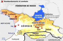 Carte de la Géorgie