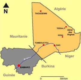 carte du Mali