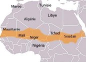 Zone Sahel où les mouvements jihadistes sont actifs