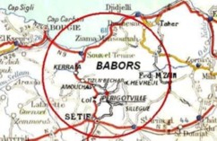 carte sétif, babors-Algérie